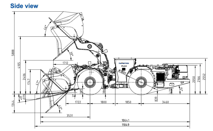 Underground Mining Scooptram Loaders FL14