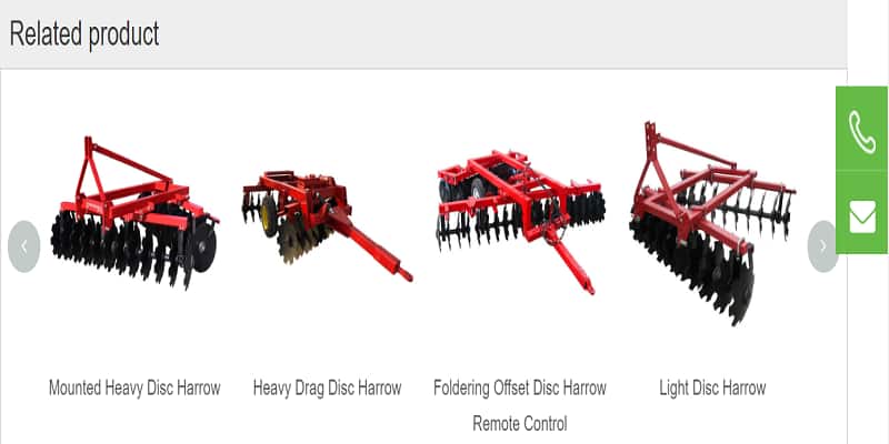 Leyuan Agriculture Machinery Mounted Offset Disc Harrow Compact Disc Harrow Foldering Offset Disc