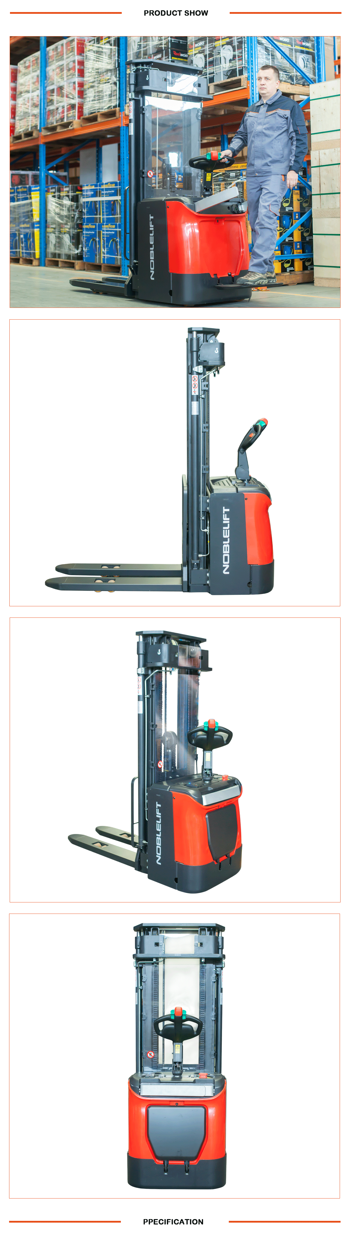 NOBLELIFT N Series Electric Stacker PS16N46