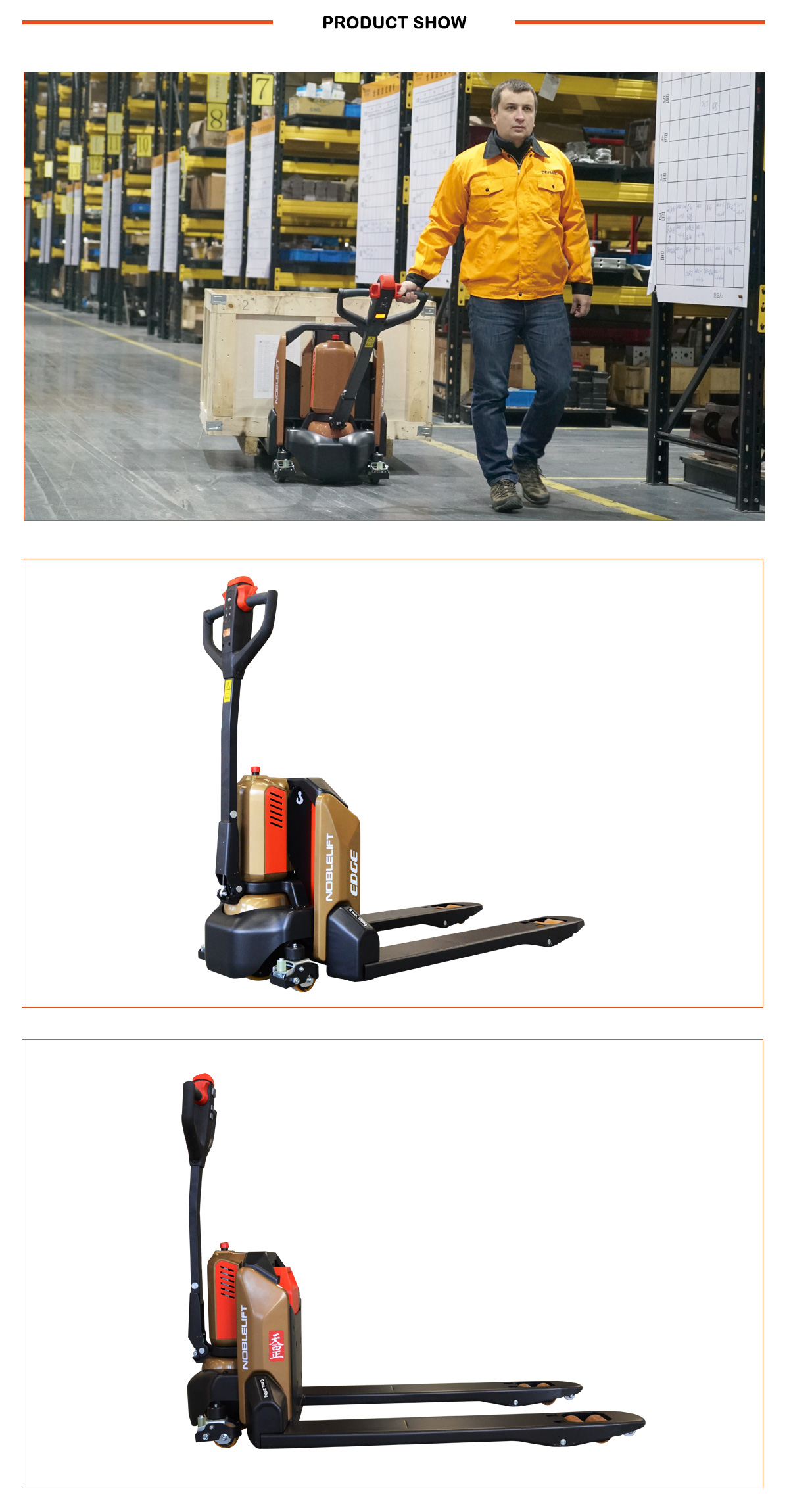 NOBLELIFT Walking Lithium Electric Pallet Truck PTE20N