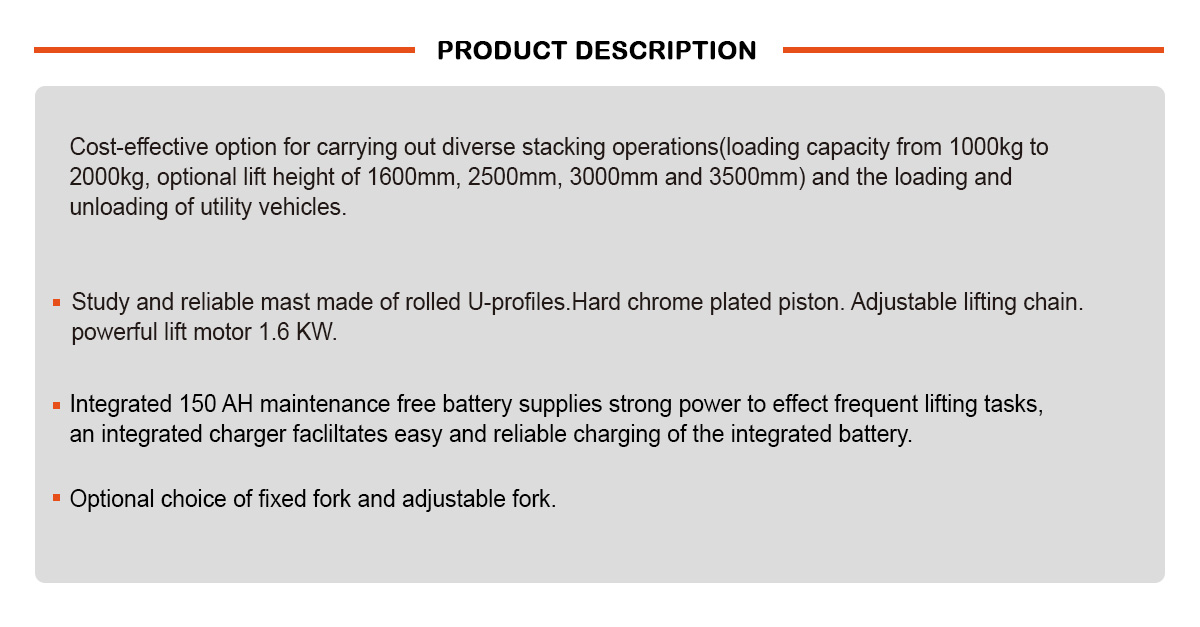 NOBLELIFT SPN Series Standard Semi-Electric Stacker