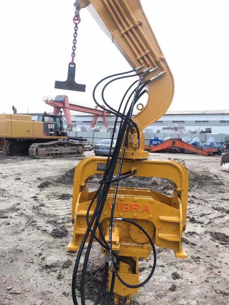 China VIBRA FV-100 hydraulic attachments pile driver for 7-12 ton excavator sale