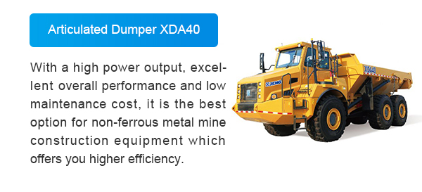 XCMG Official Articulated Dump Truck XDA60E for sale