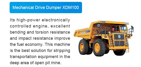 XCMG Official Mechanical Driver Dump Truck XDM100 for sale